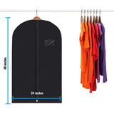 Hjemix | 5 Premium Garment Bags - Med Gjennomsiktig Vindu, Vannavvisende - 40"/54" Inches