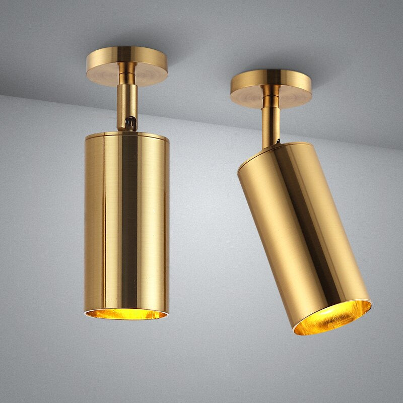 Hjemix | Nordisk Messing Gull Spotlight - 5W/10W Led -Lampe