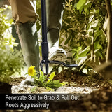 Hjemix | Rustfritt stål justerbart langt håndtak avtagbar ugressfjerner