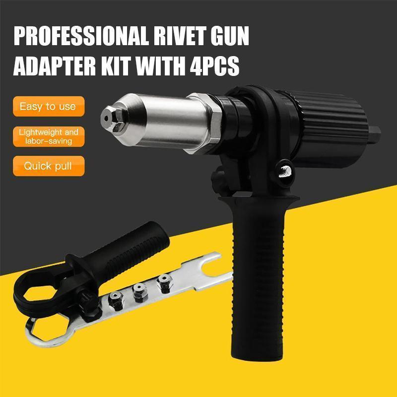 Hjemix | Profesjonell Nittpistol Adapter Sett 🛠Med 4 forskjellige Dyse Stifter
