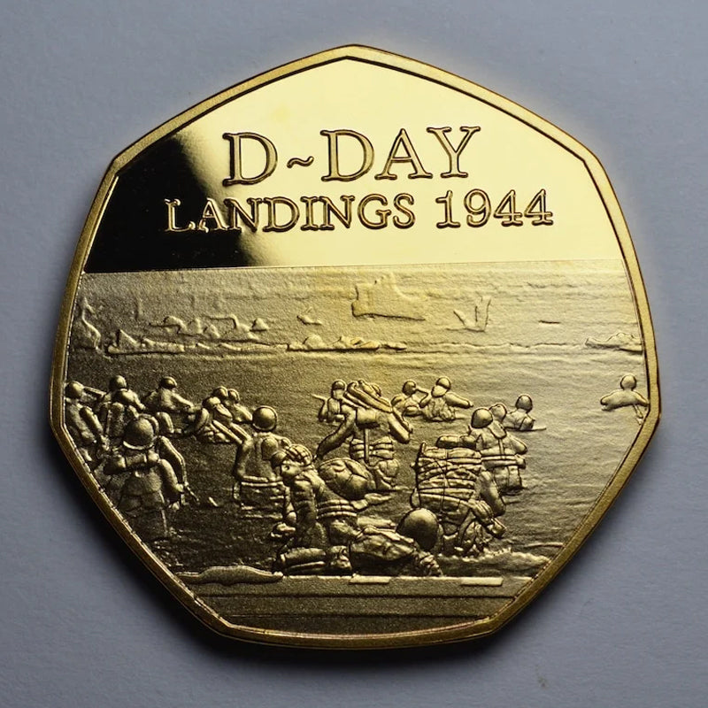 Hjemix | D-DAY LANDINGENE 1944 24kt Gull Minnemynt