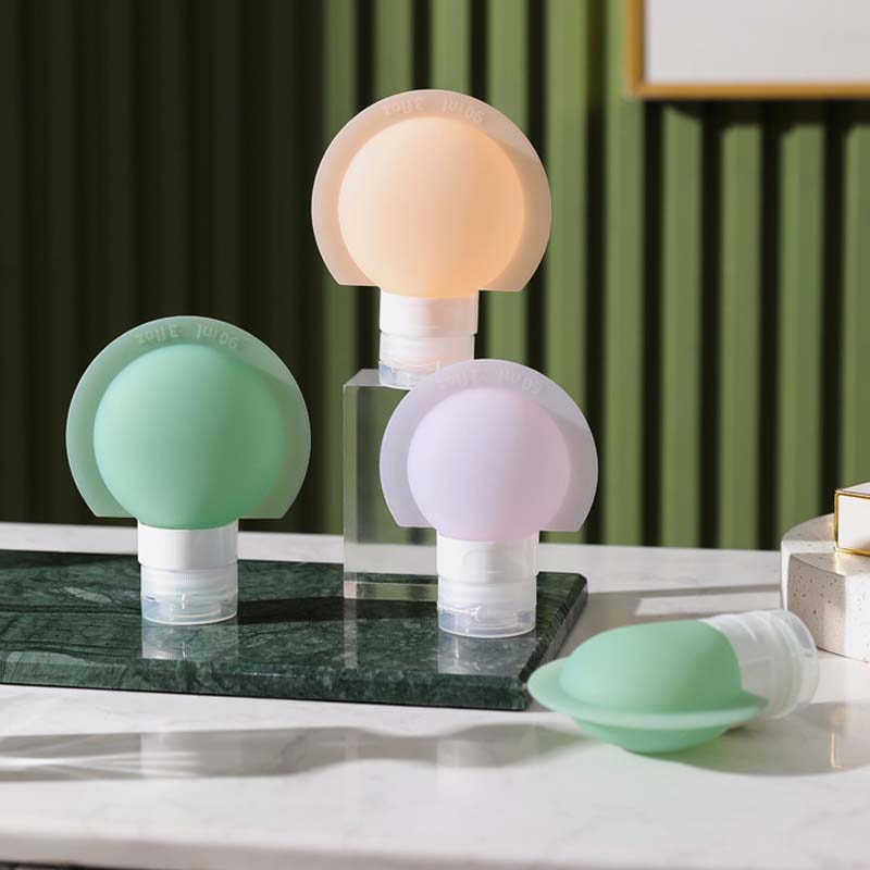 Hjemix | Bærbar silikon reiseflaske med stor diameter