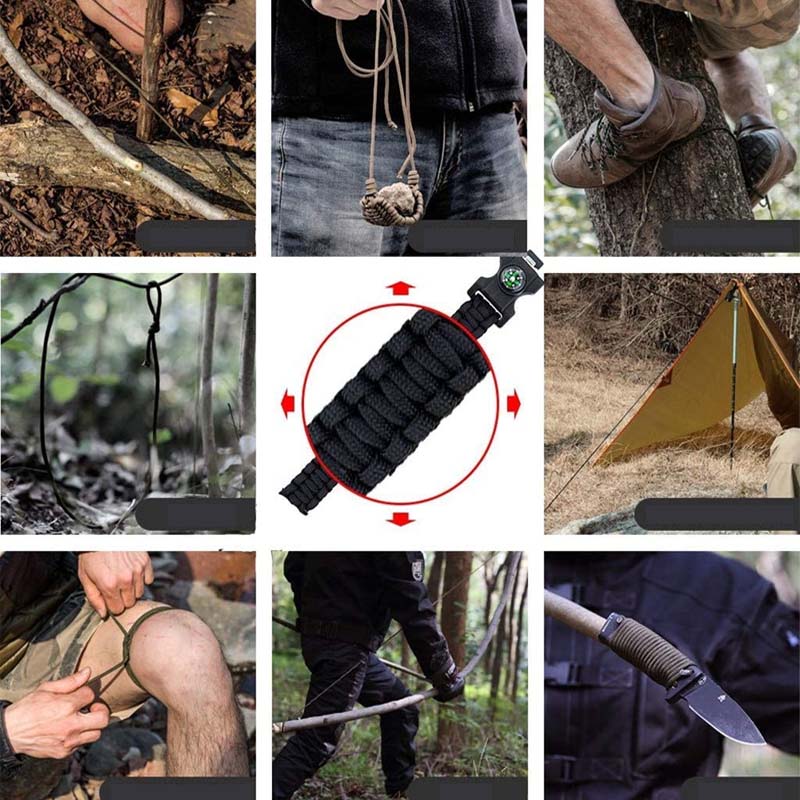 Hjemix | Multi-funksjonell overlevelses paracord armbånd
