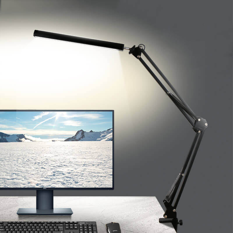 Hjemix | LED Foldbar Lang Arm Klips Øyevern USB Leselampe