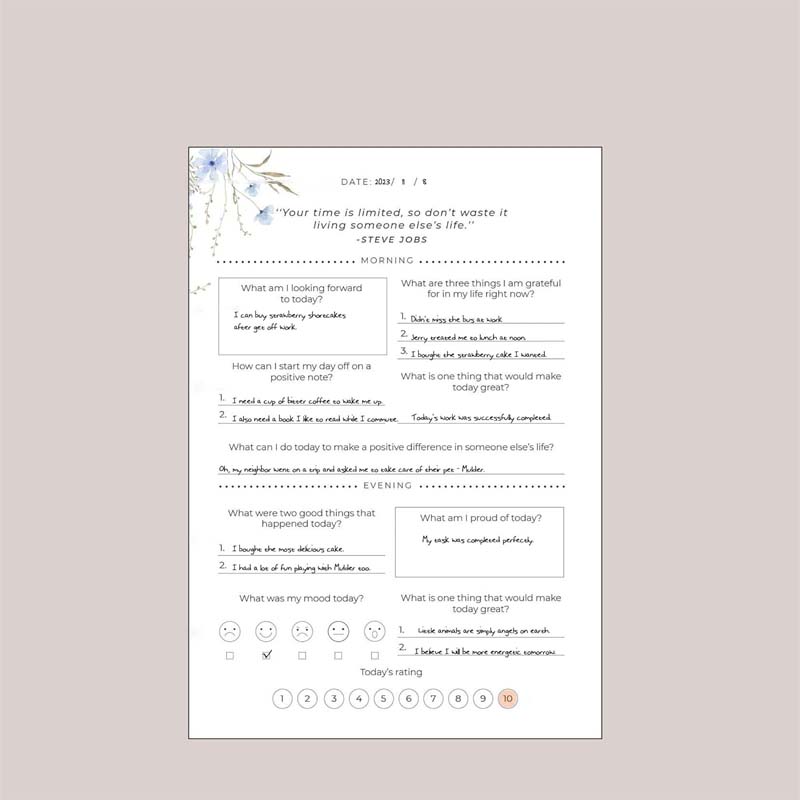 Hjemix | Selvpleie Dagbok