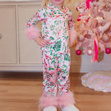 Hjemix | Trykt Pysjamas Forelder-Barn Sett