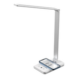 Hjemix | LED skrivebordslampe med USB-ladeport, dimbar øyevennlig leselampe for hjemmet, med 5 lysstyrkenivåer & 3 lysmoduser, berøringskontroll, autotimer (Svart)