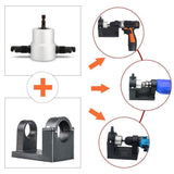 Hjemix | Nibbler Cutter Drill Attachment Dobbel Hode Metallplate