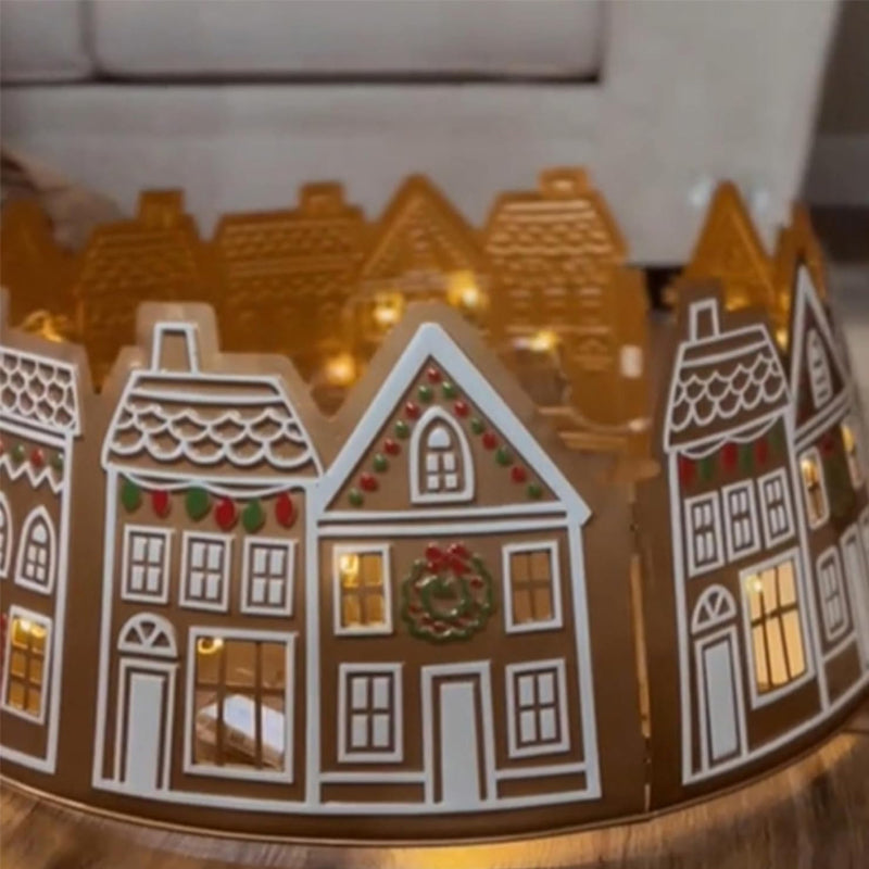 Hjemix | LED Pepperkakehus Juletre Krage Tre Skjørt