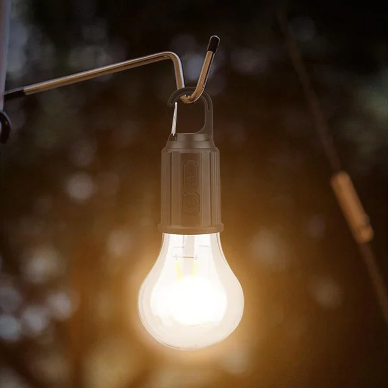 Hjemix | Ny utendørs camping hengelampe med Type-C ladekontakt retro pære