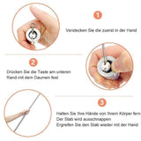 Hjemix | Bærbar Metallstang for Selvforsvar og Magi