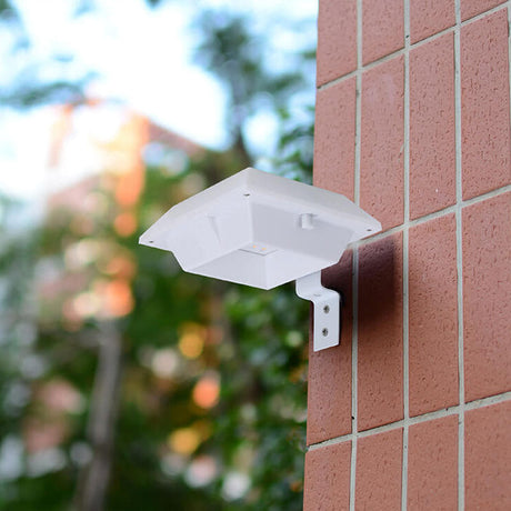 Hjemix | Solar UFO-formet design gjerde lys LED utendørs vegglampe