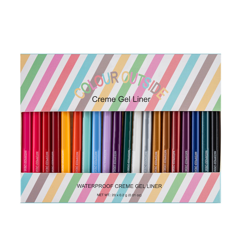 Hjemix | 20 PCS Fargerik Eyeliner Blyant Sett