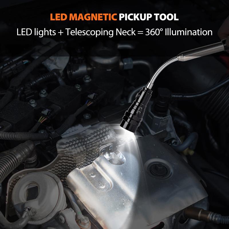 Hjemix | Telescopisk Magnetisk Plukke Lommelykt