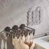 Hjemix | Sugkop sammenleggbart klesstativ med klips