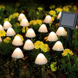 Hjemix | LED Solcelle Lyskjede Bakke Stake Sopplamper