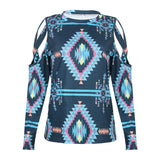 Hjemix | Trykt Langermet Crewneck Langermet T-skjorte