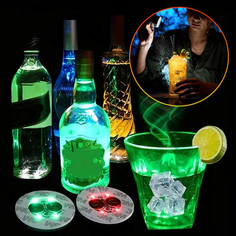 Hjemix | LED lysende flaske klistremerker og coasters