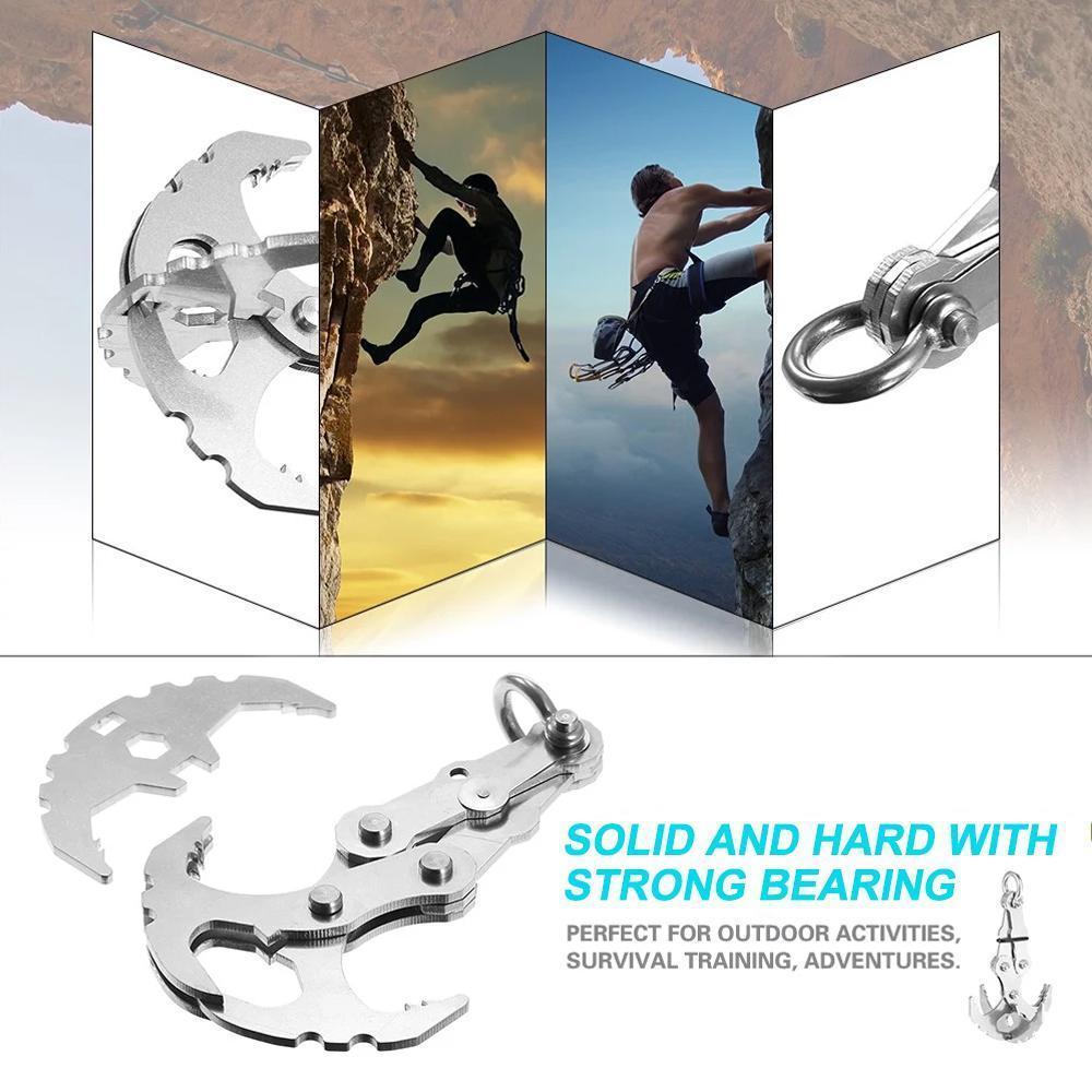 Hjemix | Rustfritt stål overlevelses foldbar grappling tyngdekraft krok