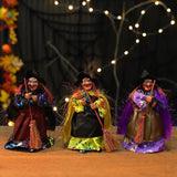 Hjemix | Halloween heks dukke statue dekorasjon skrivebord