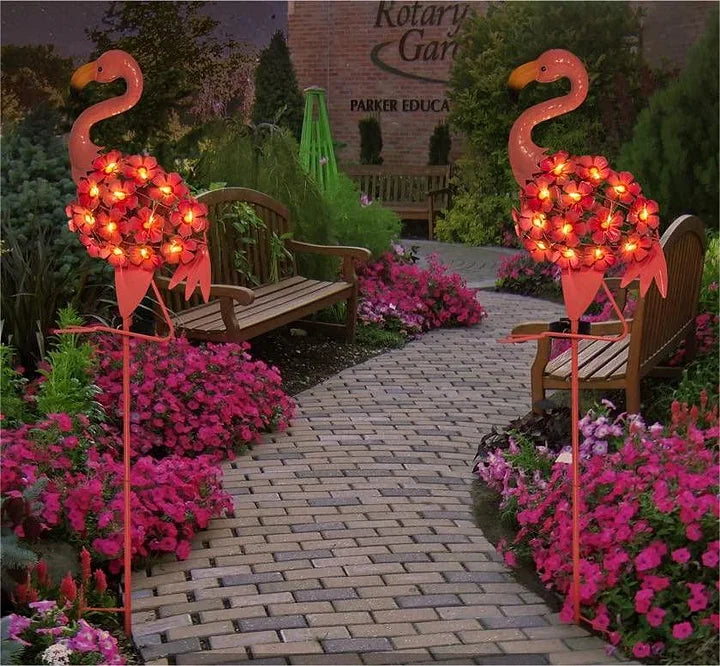 Hjemix | Flamingo Sollys Metallkunst