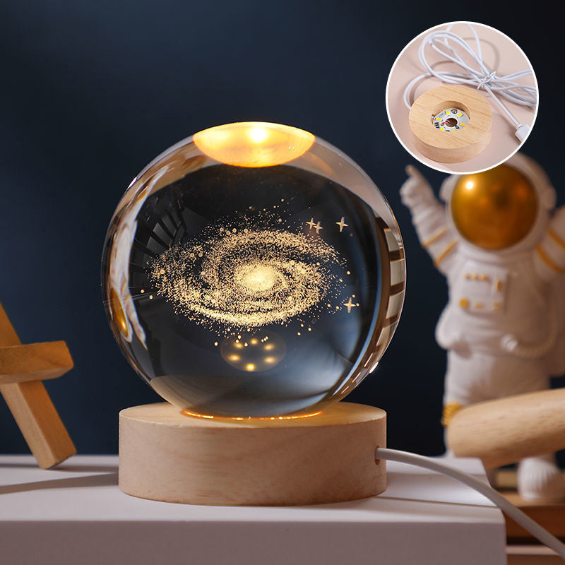 Hjemix | Glødende Krystallkule Nattlys