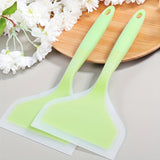 Hjemix | Premium Tamagoyaki Silikon-Spade - Varmebestandig, Non-stick med bred ergonomisk grep - Ideell for pizza, steking, grilling, pannekaker, fluorescerende grønn, Eid Al-Adha Mubarak