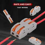 Hjemix | Push-type hurtigkoblingsterminal, ledningssplitting