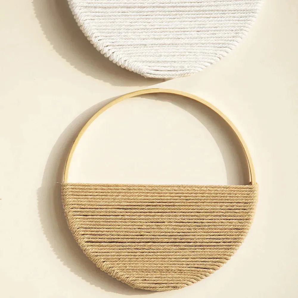 Hjemix | Willowloop – Sirkulær Macrame Veggdekor med Symmetrisk Design