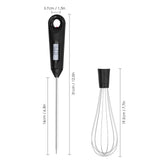 Hjemix | 2-i-1 Instant-lese Mat Termometer og Eggvisp