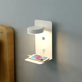 Hjemix | Nattlampe med lader - BrightHub - 330° Rotérbar - Ladestasjon