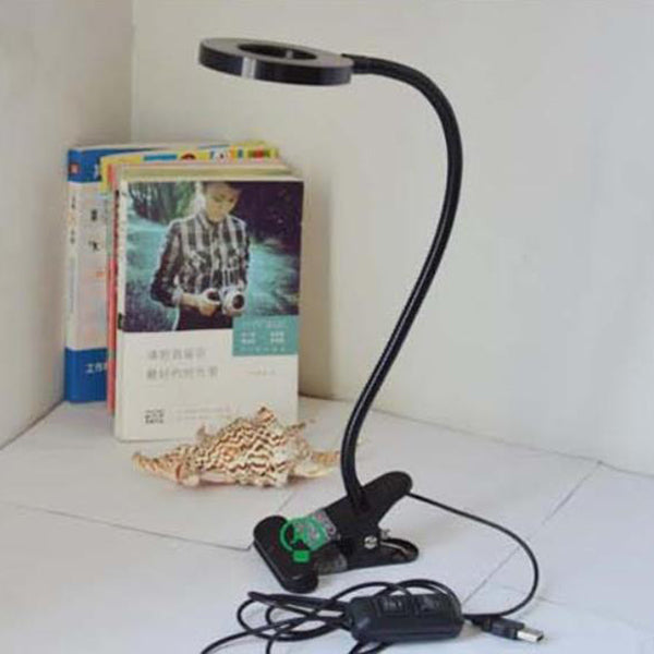 Hjemix | Kreativ enkel USB bukseknapp LED lese klipp skrivebord lampe