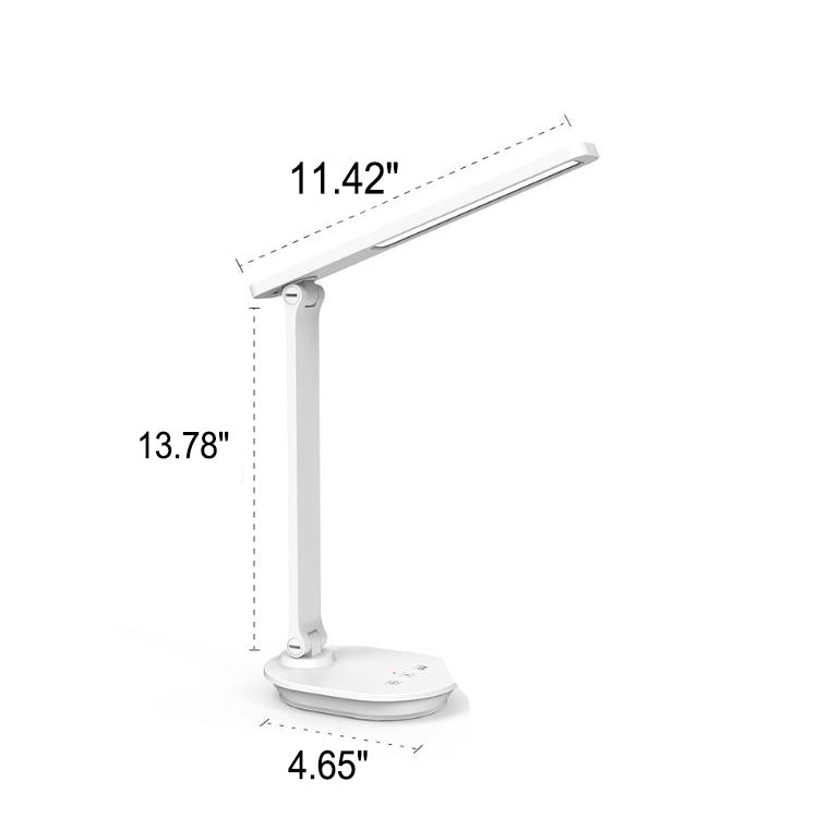 Hjemix | Moderne Dobbel Follbar Øyepleie Trådløs Oppladbar LED Skrivebordslampe