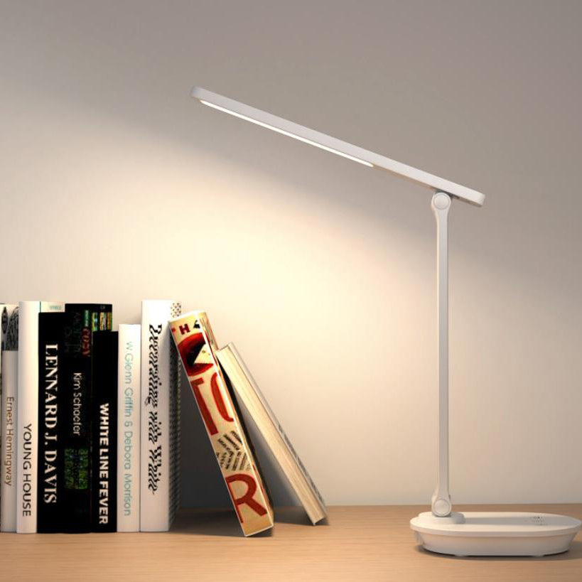 Hjemix | Moderne dobbelt sammenleggbart øyepleie trådløst oppladbart LED skrivebordslampe