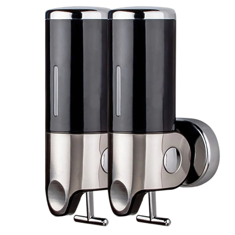 Såpeholder og dispenser veggmontert rustfritt stål bad dusj såpedispenser pumpe