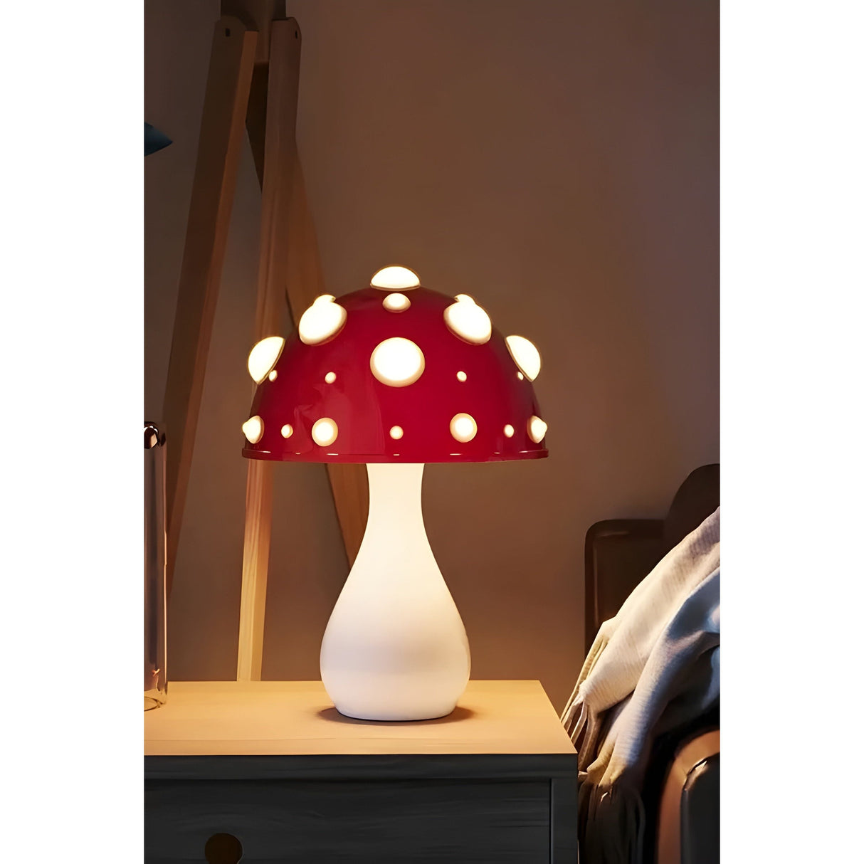 Hjemix | Lampe - Dekorativ Sopp Bordlampe
