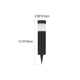 Hjemix | Utendørs Solenergi Rattan Sylinderformet LED Hage Gress In-ground Landskapslys