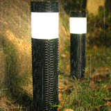 Hjemix | Utendørs Solenergi Rattan Sylinderformet LED Hage Gress In-ground Landskapslys