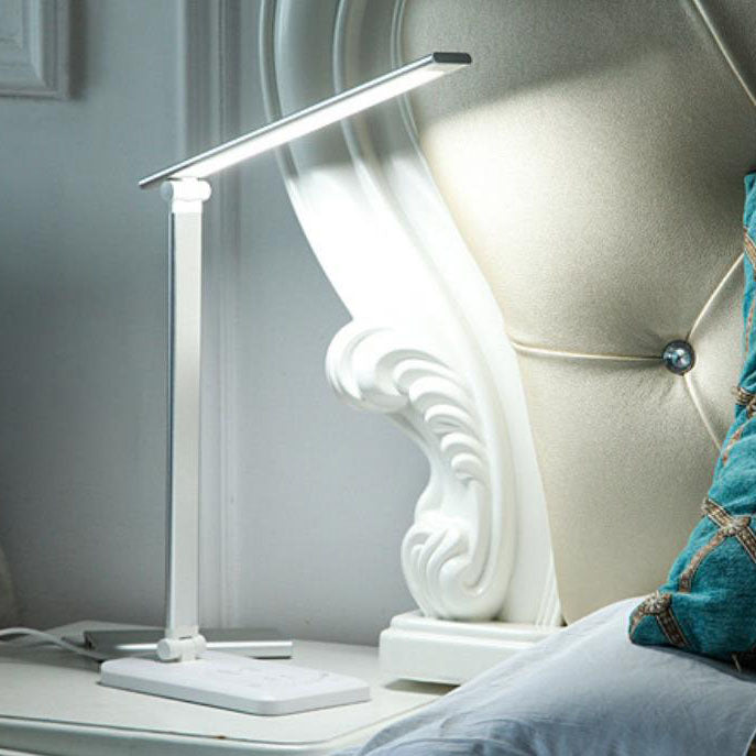 Hjemix | Minimalistisk Intelligent Firkanthåndtak Sammenleggbart USB LED Skrivebordslampe