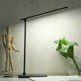 Hjemix | Minimalistisk Intelligent Firkanthåndtak Sammenleggbart USB LED Skrivebordslampe
