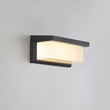 Hjemix | Moderne Minimalistisk Solrektangel PC LED Utendørs Vegglampe For Utendørs Patio