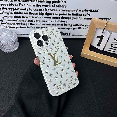 Hjemix | Luksuriøs Louis Vuitton Frosted Matte Etui for iPhone 13 / 14 / 15 Serie