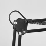 Hjemix | Moderne minimalistisk sammenleggbar bordlampe med lang arm og klemme laget av ABS med 1 lys for soverommet
