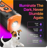 Hjemix | 2024 Utgivelse Pet Dog Repellent Ultrasonic Dog Training Device Oppladbar Anti-Hund Bjeffing Avskrekker Med LED Lommelykt