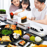 Hjemix | Rotary Sushi Tog Leketog Rolle Spiller Transportbånd Sett - Batteridrevet