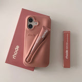 Hjemix | 3D Silikon Leppestift Telefondeksel for iPhone