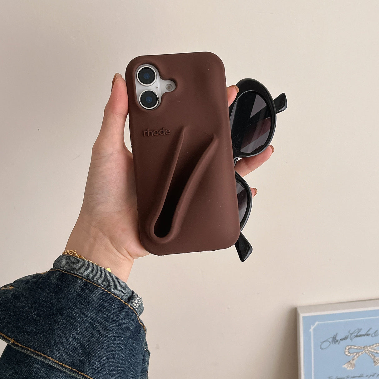 Hjemix | 3D Silikon Leppestift Telefondeksel for iPhone