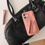 Hjemix | 3D Silikon Leppestift Telefondeksel for iPhone
