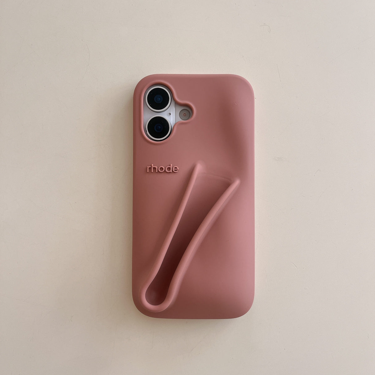Hjemix | 3D Silikon Leppestift Telefondeksel for iPhone