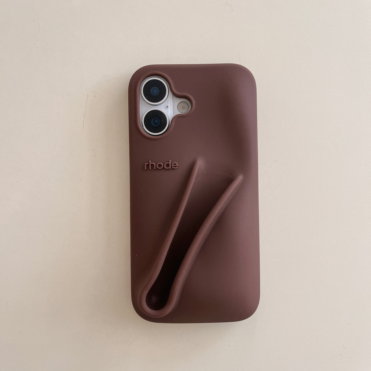 Hjemix | 3D Silikon Leppestift Telefondeksel for iPhone